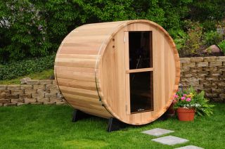 New Indoor Outdoor Barrel Sauna Kit 4 Person  Sauna Kits