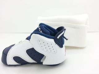  ] Infants Baby Crib Air Jordan 6 Retro Olympic w/ Cap Gift Pack Soft