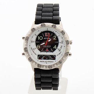 USD $ 7.49   Unisex Silicone Analog Quartz Wrist Watch gz1204 (Black