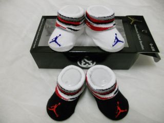 Baby Nike Air Jordan Booties Socks Crib Shoes 0 6M Baby Socks Gift Set