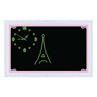 EUR € 11.49   bricolage amour à Paris fluorescente horloge de point