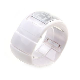 USD $ 14.49   Pair of Futuristic Blue LED Wrist Watch   Black & White