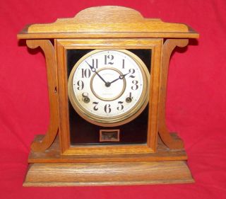 Ingraham Kitchenette Mantle 8 Eight Day Clock