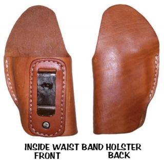 Natural Leather Inside Belt Gun Holster fits Glock 17, 19 & 26