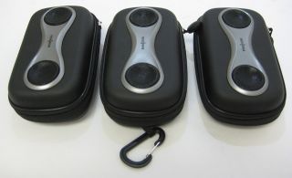 Lot of 3 Defective Insignia Battery Powered Protective Speaker Case AS