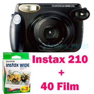 Fujifilm Fuji Instax 210 Instant Film Camera 40 Wide Films Polaroid
