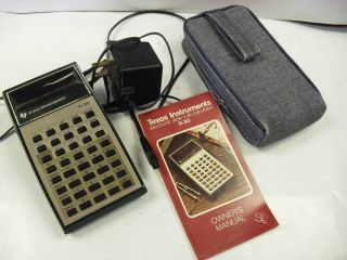 Texas Instruments Calculator Model TI 30 With Soft Case Manual Adapter