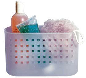 InterDesign Suction Shower Basket Clear New Caddies Shower Accessories