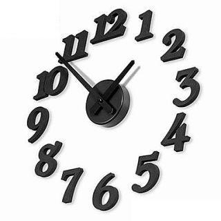USD $ 13.99   DIY Numbers Wall Mounted Analog Clock,