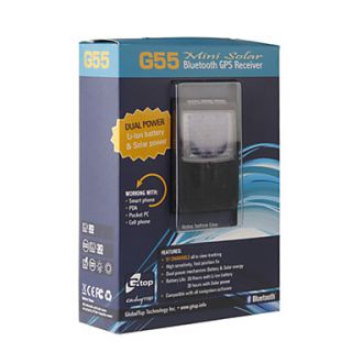 USD $ 91.99   GlobalTop Gtop G50 SiRF III Mini Solar Powered Bluetooth