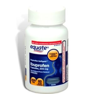 Ibuprofen Softgels 200 MG 80 Liquid Capsules Equate