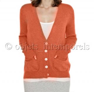 BNWT $420 ($398 + tax) INHABIT cashmere cardigan sweater S NEW 2012