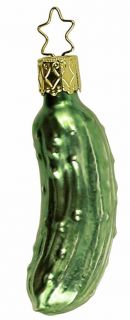 Inge Glas Heirlooms Medium Pickle Gurken Legend German Glass Christmas