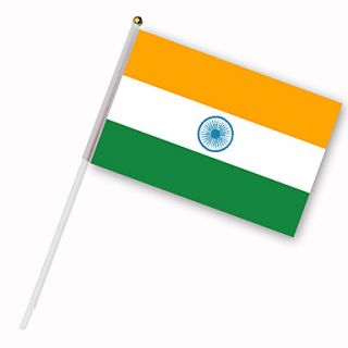 EUR € 0.54   nylon indien flag (30 x 14 cm), Gratis Fragt På Alle