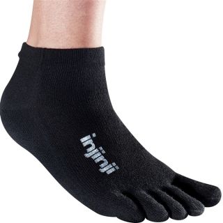 Injinji Socks Original Weight Performance Toe Sock Micro Low Cut Black