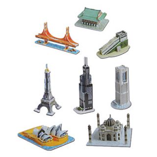 EUR € 15.54   DIY Papier 3D Puzzel Mini Architectuur Set (144pcs, No