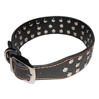USD $ 19.99   Adjustable Button Style Leather Dog Collar (56cm x 3.5cm