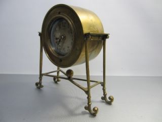 Timeworks Inc by Uttermost Solid Brass Mantel Shelf Clock Vintage