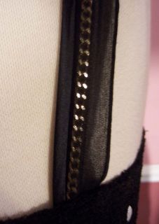 Marc Jacobs Black Polka Dot Tweed Chain Trim Dress Size 6