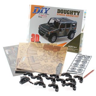 EUR € 14.62   DIY 3D Puzzle Doughty SUV (57pcs, dificuldade 4 de 5