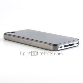 USD $ 1.79   Thin Soft Back Cover for iphone4 Translucent Black,