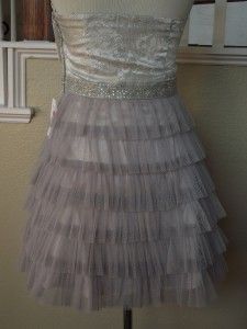 New with Tags   Inspire Me Brocade Bow Bodice Strapless Homecoming