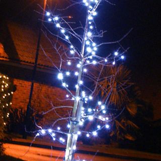 USD $ 37.19   Solar 60 LED Blue Light Outdoor Fairy Lights Christmas