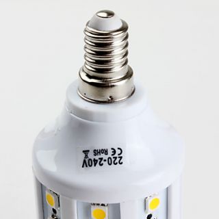 EUR € 12.87   e14 SMD 5050 60led 800lm 10W mais bianco caldo (220