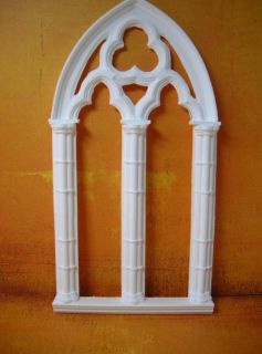 Dollhouse Miniature Cast Resin Gothic Window