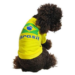 EUR € 10.57   brasile nazionale di maglia di calcio per i cani (XS