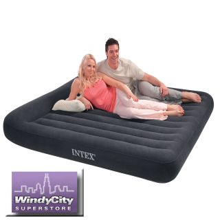 New Intex King Pillow Rest Airbed with Built In Pump Model 66778E