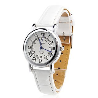 EUR € 6.61   paar unisex pu analoge quartz horloge (wit), Gratis
