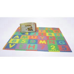  Rainbow Foam Letters Numbers Interlocking Mats 36 Pieces Total