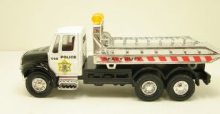 New International Flat Bed Rollback Police Tow Truck Diecast 5 5