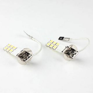 EUR € 8.64   h3 5050 SMD 12 dirigées par des lumières blanches