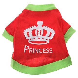 EUR € 3.58   Princess Crown Modèle de T shirt pour chiens (Red, XS