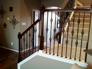 Iron Balusters Double Basket Stair Wrought Iron Baluster 