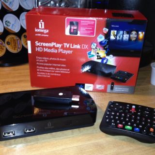 Iomega ScreenPlay TV Link DX HD Media Player w WiFi Adapter Free USPS