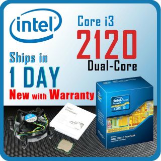 New Retail Intel Core i3 2120 3 3GHz Dual Core Processor LGA1155 CPU w