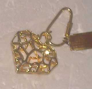 Womens Goldtone Heart Keychain