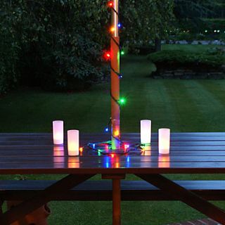 Solar 60 LED bunte Licht im Freien Fairy Lights Christmas Dekoration