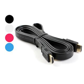 EUR € 8.64   hoge snelheid verguld v1.4 HDMI platte kabel (1,5 m