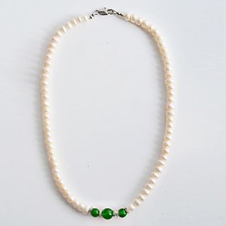 EUR € 8.64   parel wnd jade kralen ketting, Gratis Verzending voor