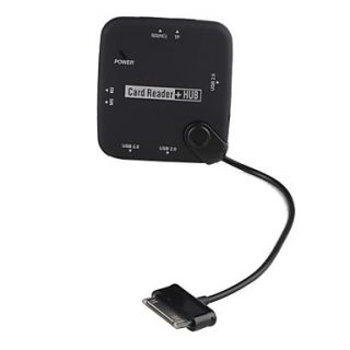 EUR € 9.47   3 poorts USB 2.0 hub met ms sd tf m2 kaartlezer voor