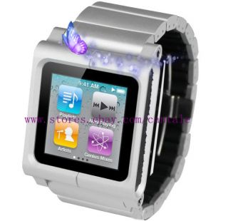  Lynk Silver Watch Band Strap for iPod Nano 6g 7g Silver Color