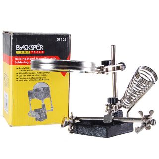 Soldering Iron Station Stand Workstation with 5X Magnifier Helping
