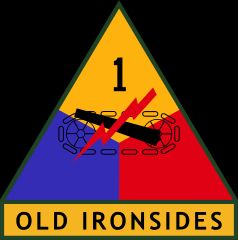 US Army 1st Armored Division Old Ironsides NCO Odd Shaped Challenge