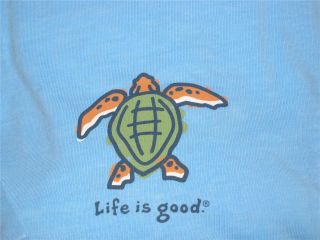 Life Is Good Sea Turtle Blue Jeans RARE Women