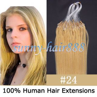 16Remy Micro Ring Loop Human Extensions100S 24 40g
