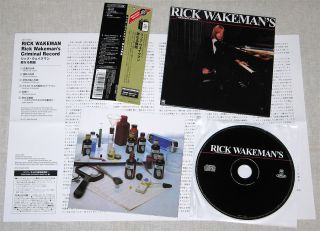 Rick Wakeman Rick Wakemans Criminal Record CD Mini LP OBI